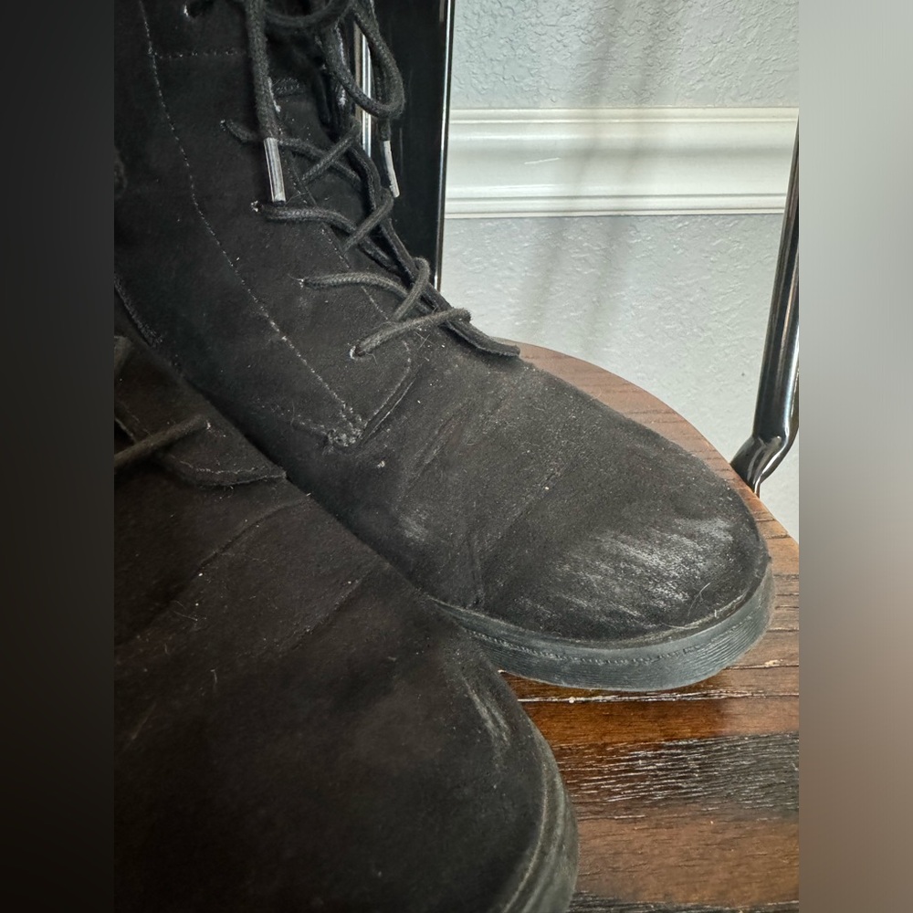 Mossimo (Target) Women’s Faux Suedo Black Boots Size 9. - Picture 2 of 8